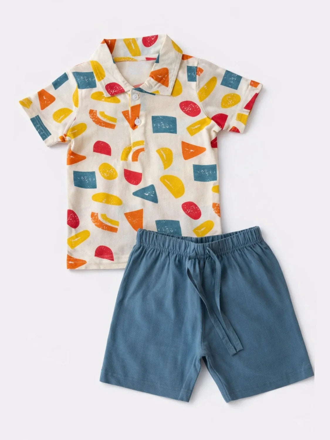 Offwhite Abstract Collar set