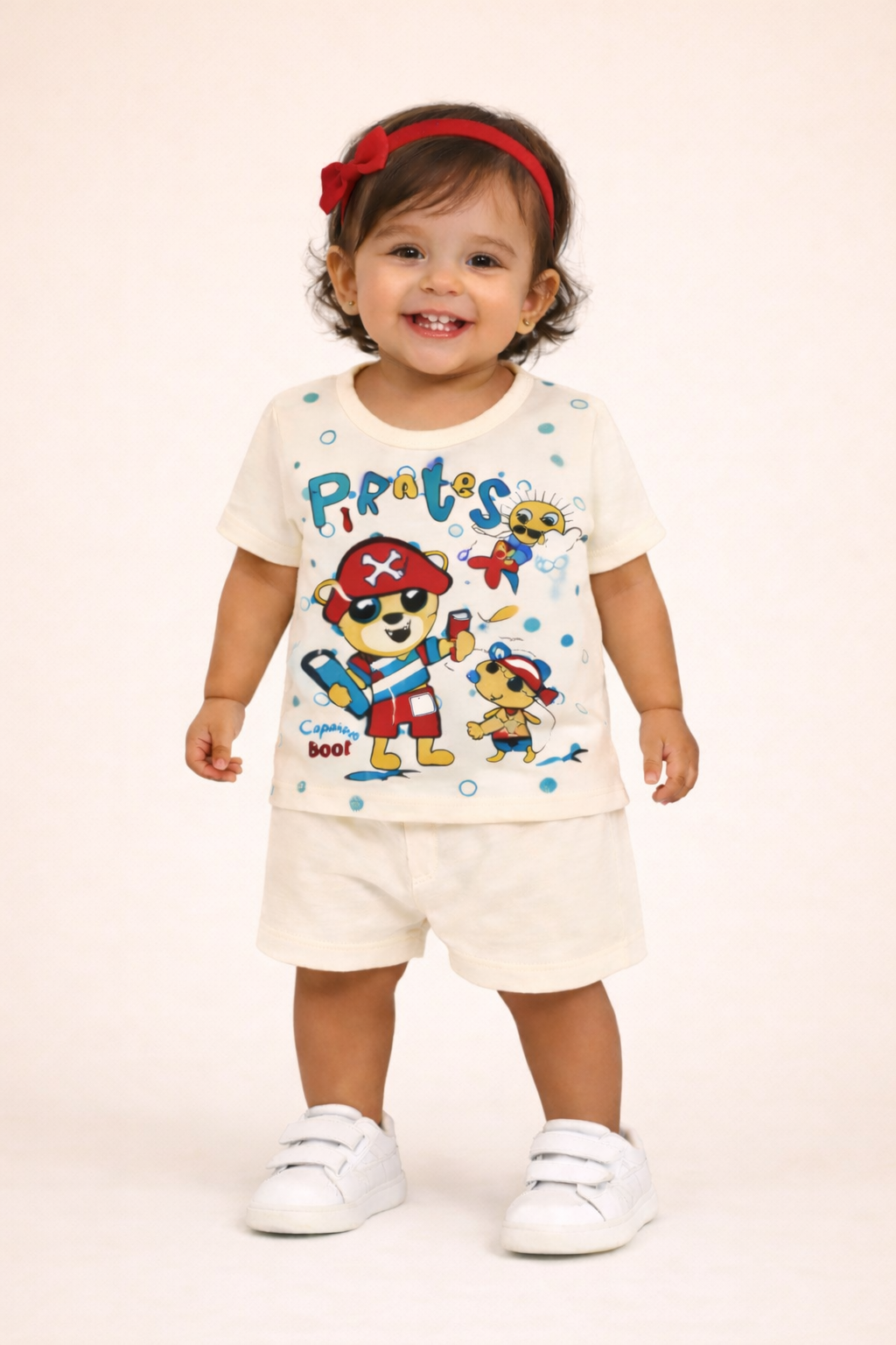 Baby(Girl) Clothing Set – 100% Cotton Skin T-Shirt & Shorts Co-Ord Sets