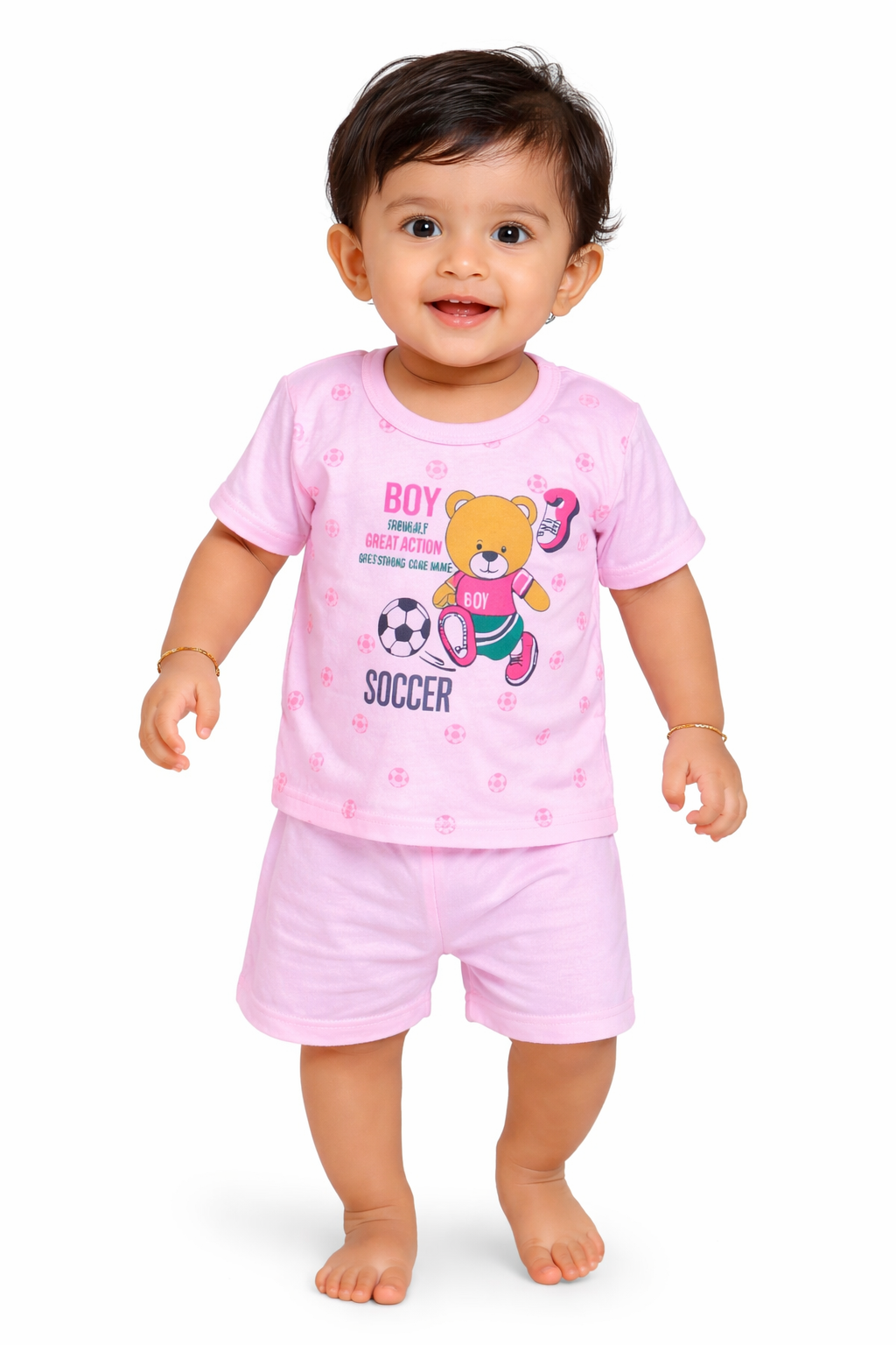 Combo of 3 – 100% Cotton Baby(Boy) Clothing Co-Ord Sets