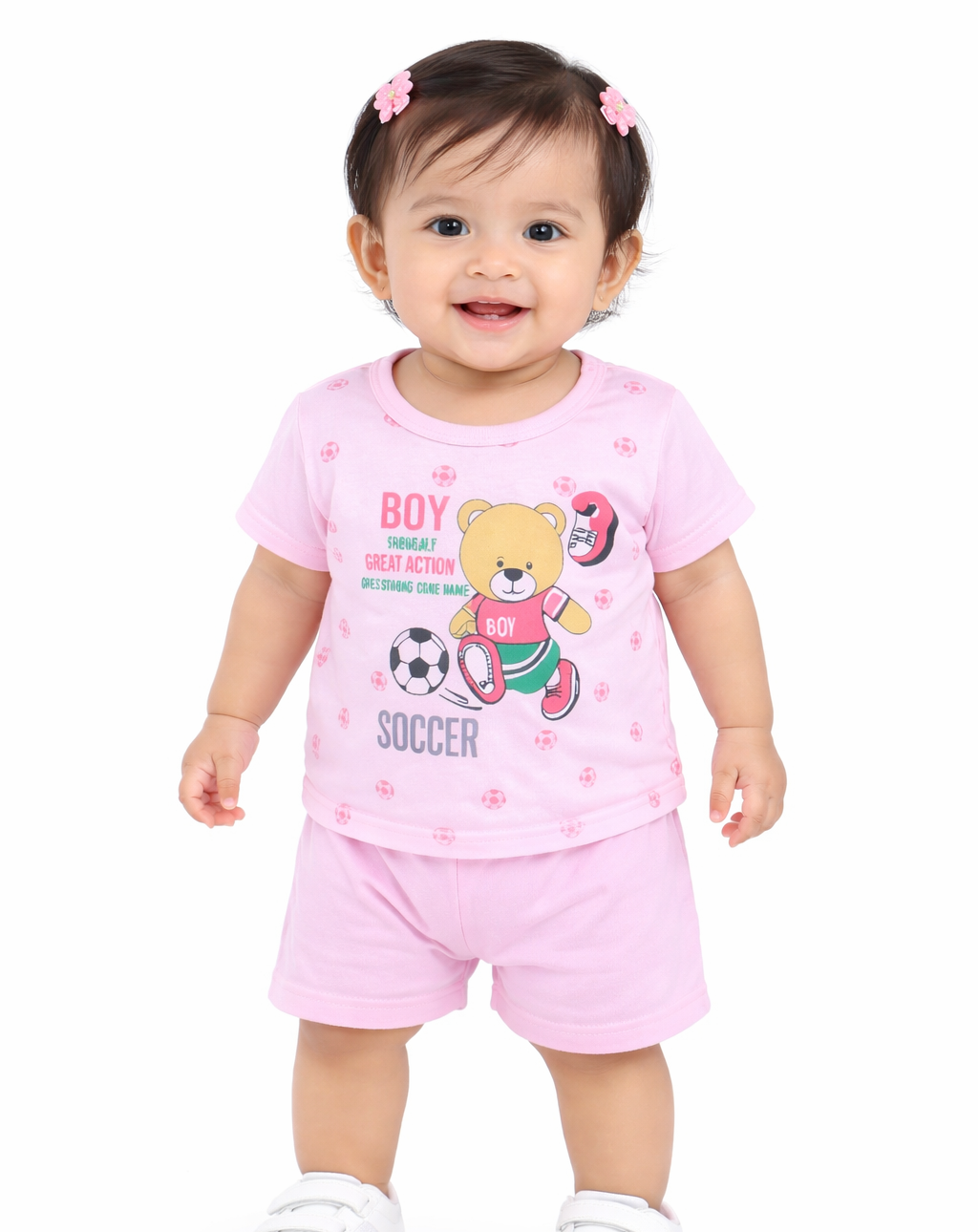 Combo of 3 – 100% Cotton Baby(Girl) Clothing Co-Ord Sets
