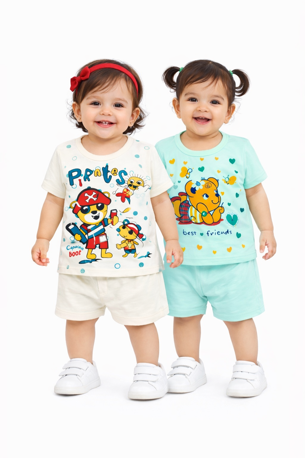 Combo of 2 – 100% Cotton Baby(Girl) Clothing Co-Ord Sets