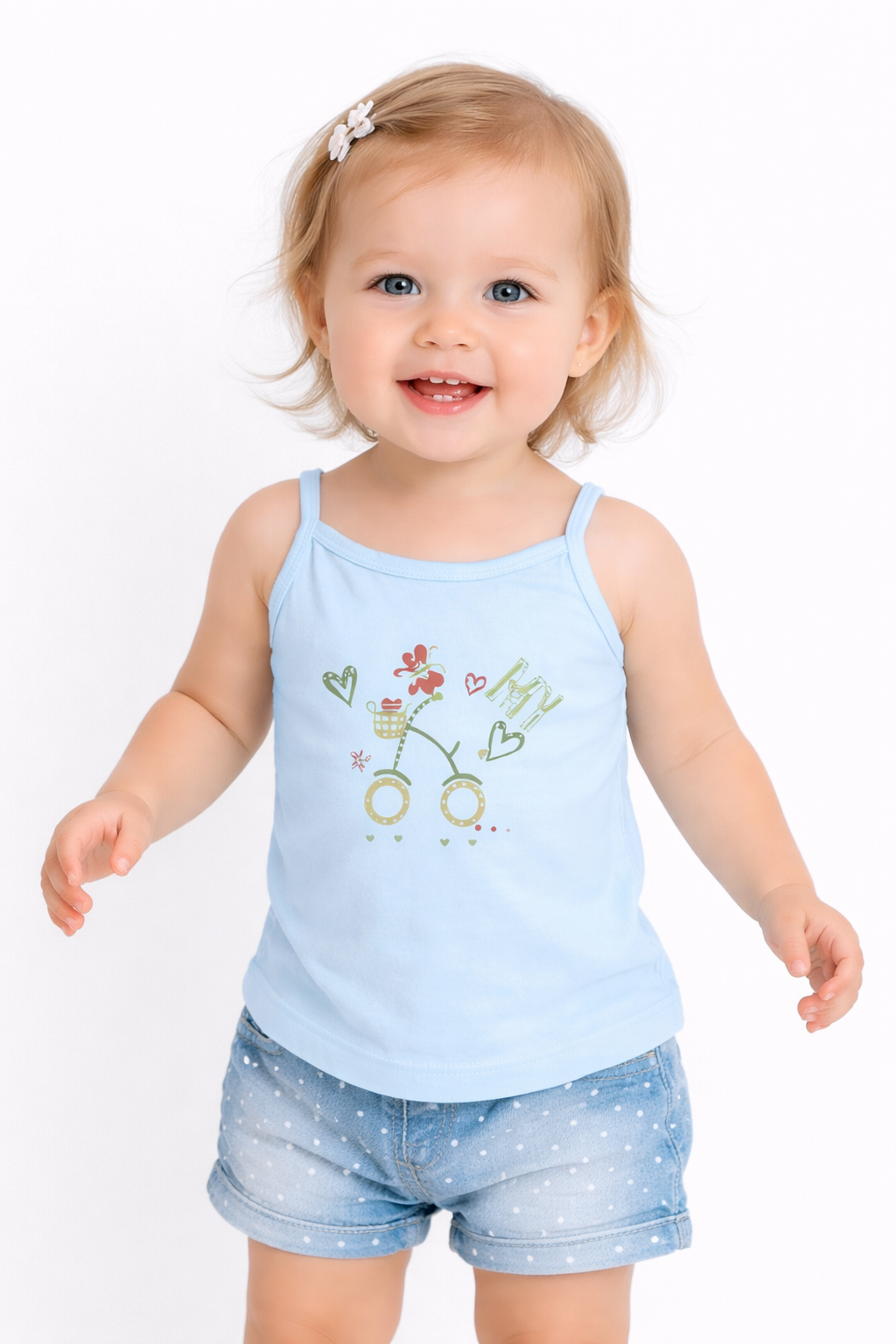 5-Combo Baby(Girl) Cotton Sleeveless Tank Top