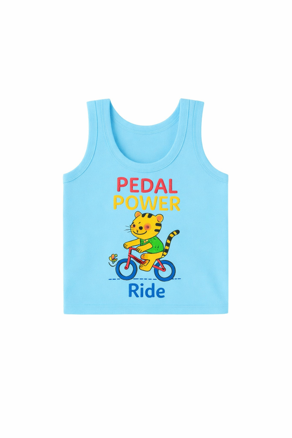 5-Combo Baby (Boy) Sleeveless Cotton Vest – Pedal Power Print